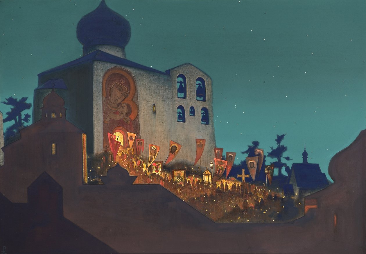Orosz húsvét, 1924 alkotó: Nikolai Konstantinowitsch Roerich