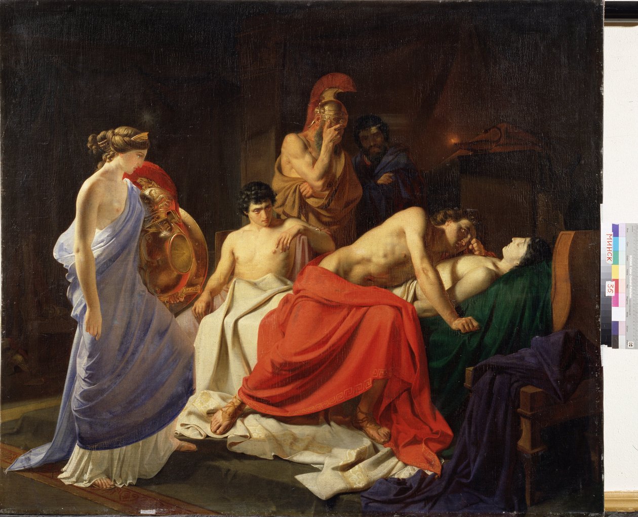 "" Achille pleure la mort de Achilles Patroklosz halála miatt siránkozik alkotó: Nikolai Nikolajevitch Gay