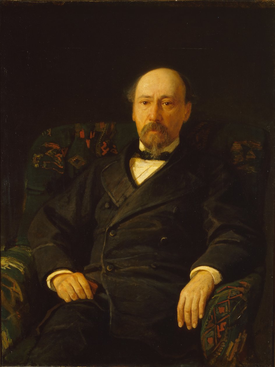 Nyikolaj Nekrasov költő portréja 1821-1877, 1872 alkotó: Nikolai Nikolayevich Ge