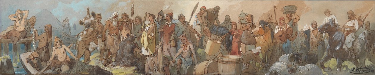 A kereskedelem története, 1898 alkotó: Nikolai Nikolayevich Karasin