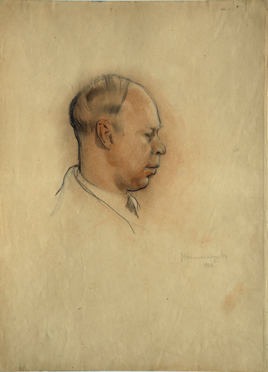 Szergej Prokofjev (1891-1953) zeneszerző portréja alkotó: Nikolai Nikolayevich Vysheslavtsev