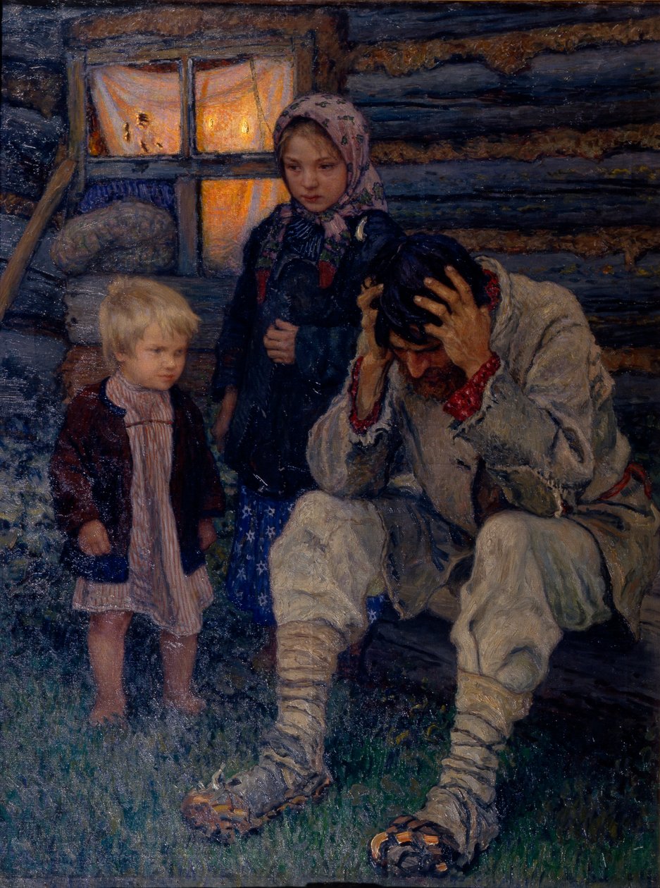 Gyász, 1909 alkotó: Nikolai Petrovich Bogdanov Belsky
