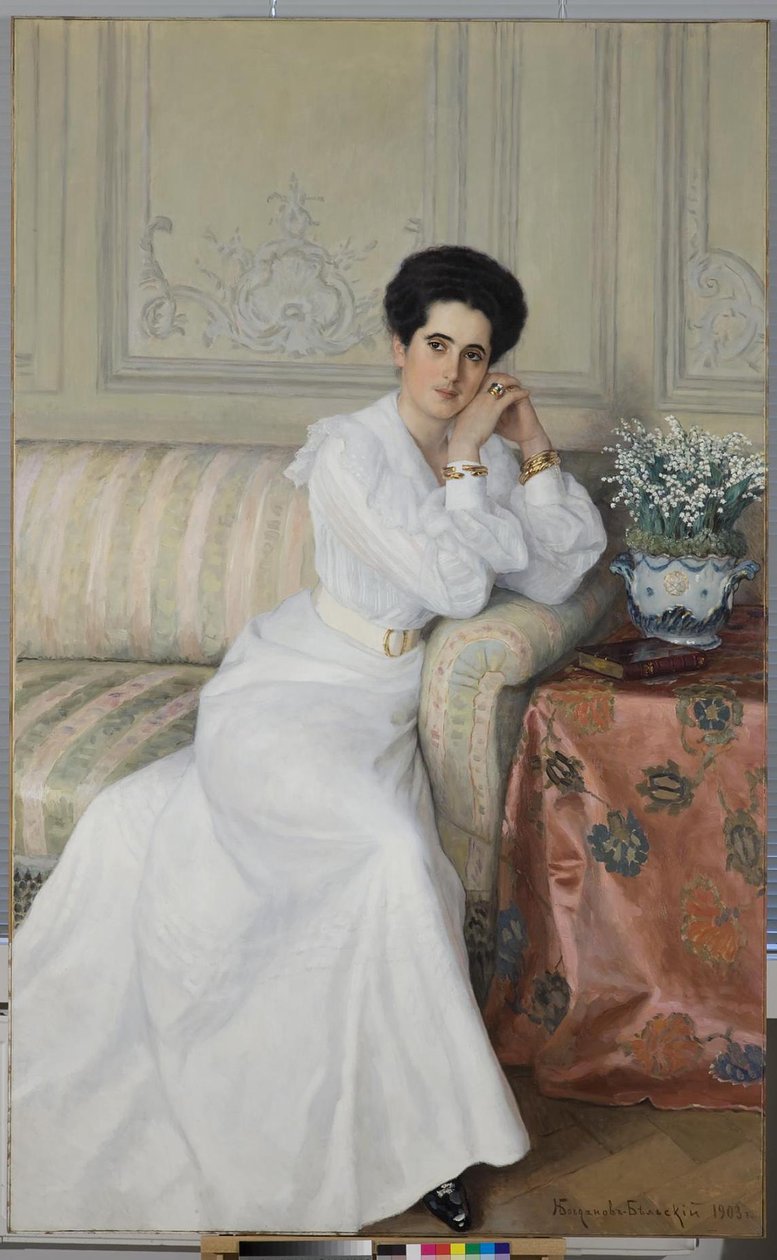 Darja Mihajlovna Gorcsakova grófnő portréja, szül. Bibikova, 1903 alkotó: Nikolai Petrovich Bogdanov Belsky