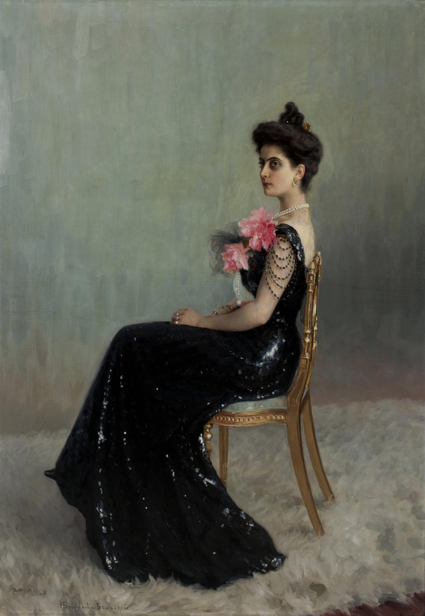Maria Pavlovna Abamelik-Lazareva grófnő portréja 1876-1955, szül.: Demidova, 1900-1901. alkotó: Nikolai Petrovich Bogdanov Belsky