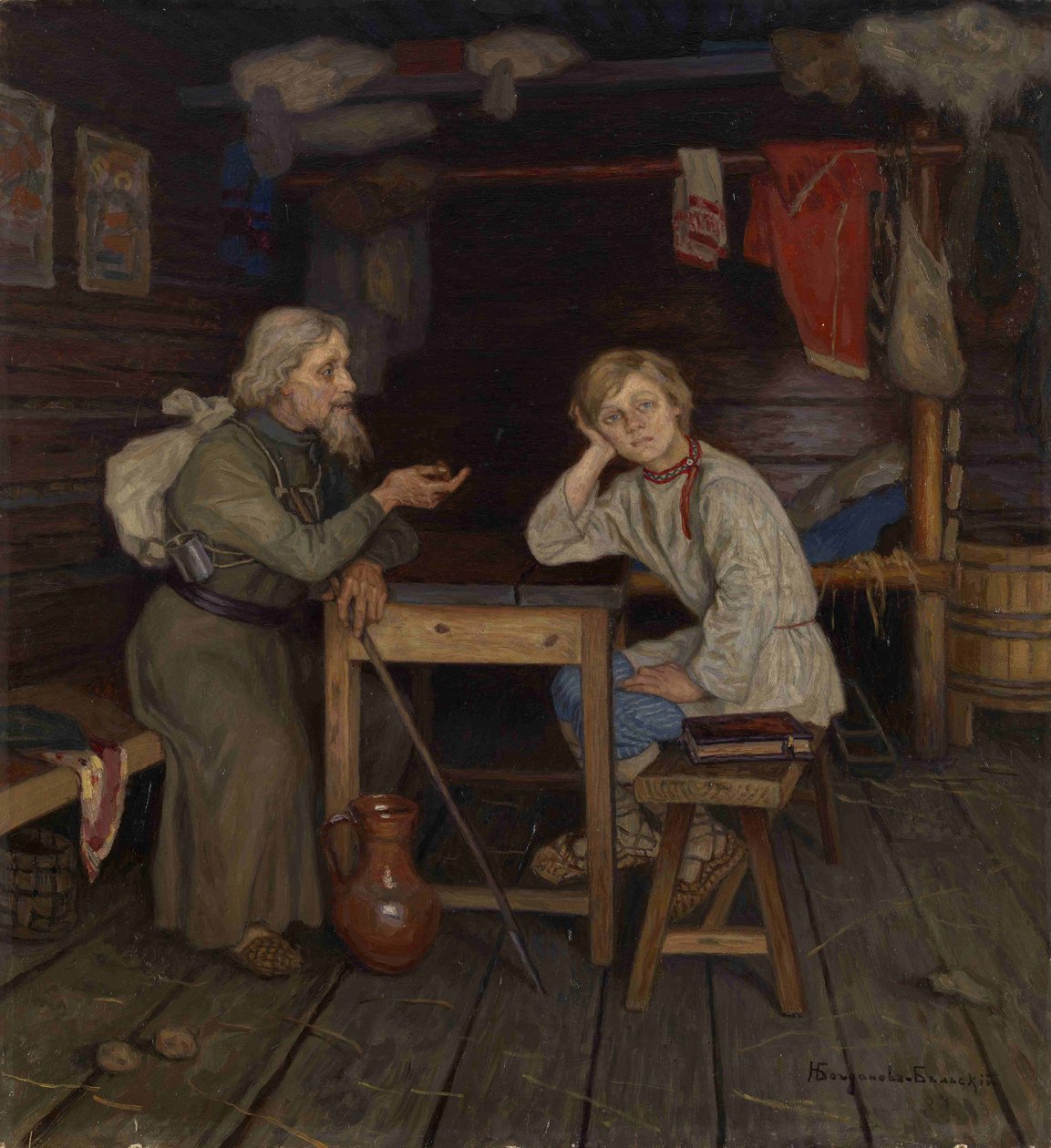 Fiatal szerzetes, 1889 alkotó: Nikolai Petrovich Bogdanov Belsky