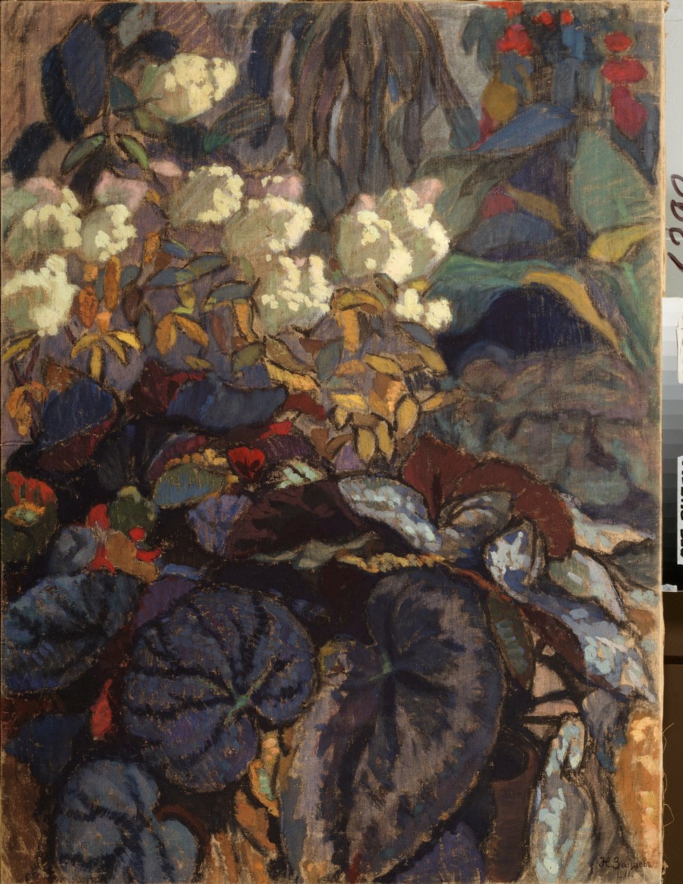 Virágok (Virágok) – Nyikolaj Szemjonovics Zajcev (1885-1938) festménye, olaj, vászon alkotó: Nikolai Semyonovich Zaytsev