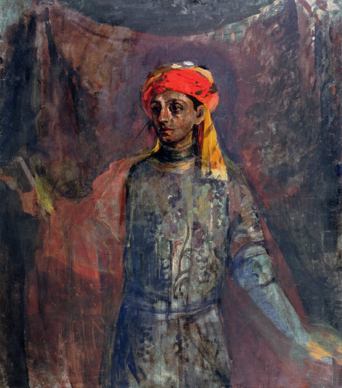 Mihail Kuzmin portréja, 1911-12 alkotó: Nikolaj Nikolaevic Sapunov