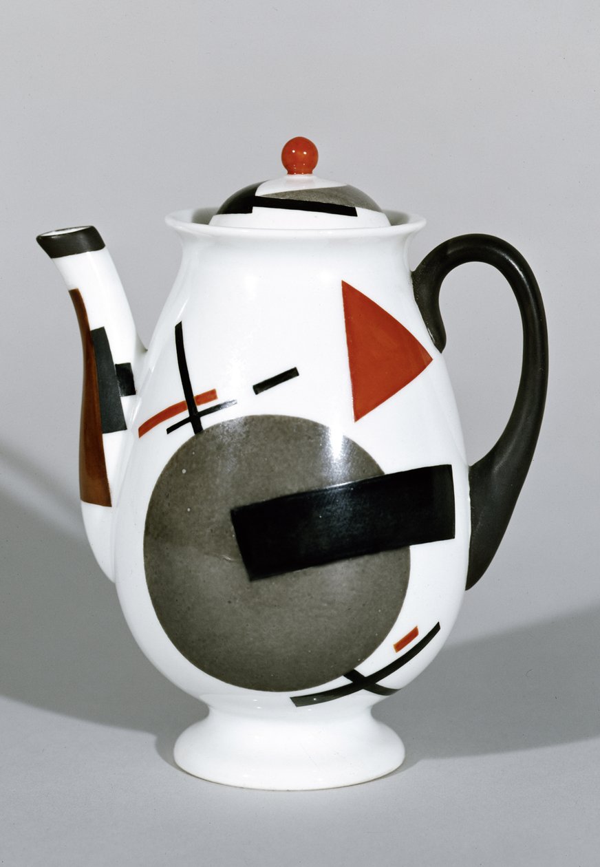 Kávéskanna, 1924 körüli (porcelán) alkotó: Nikolaj Mihailovic Suetin