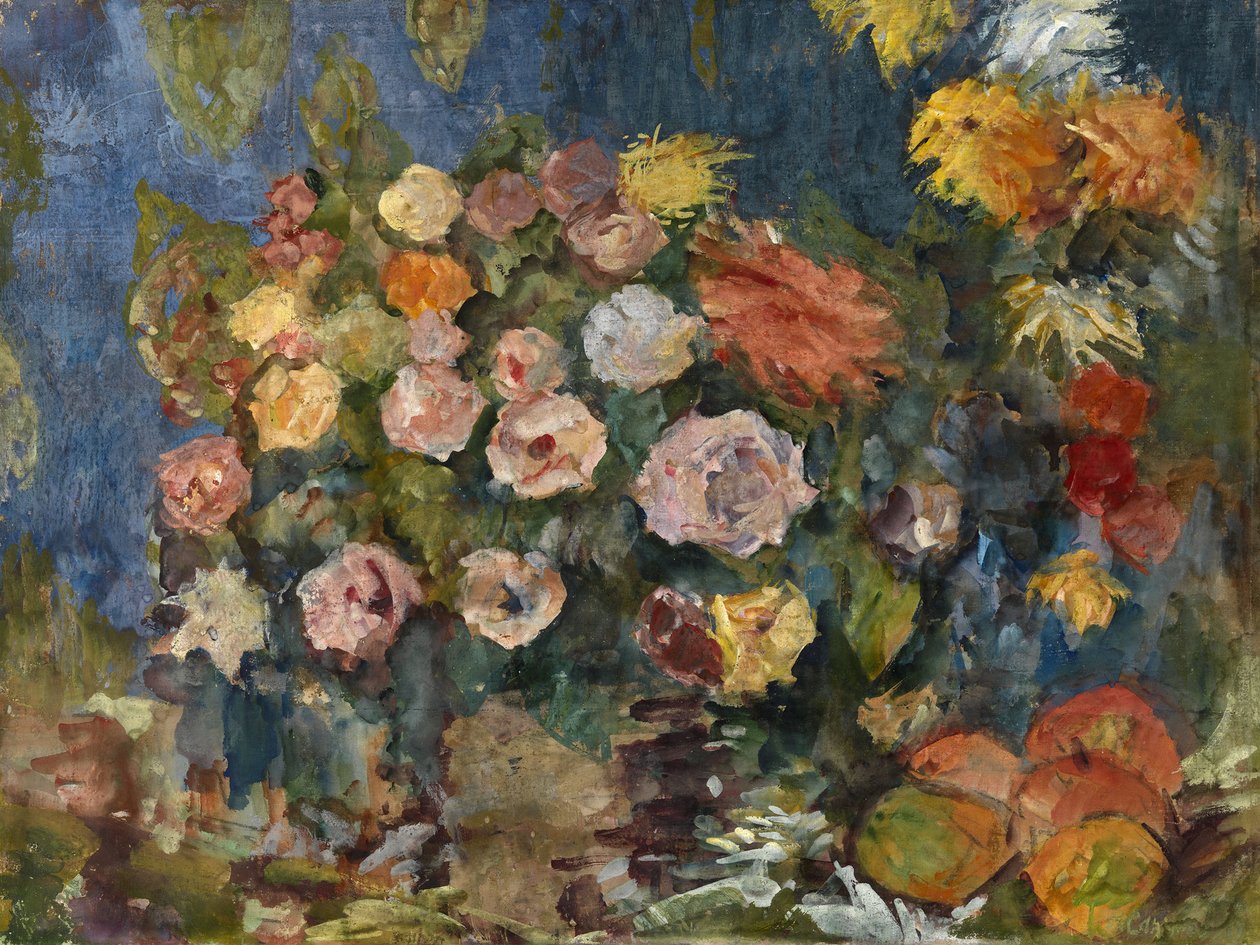 Csendélet virágokkal és gyümölccsel, 1907 alkotó: Nikolaj Nikolaevic Sapunov