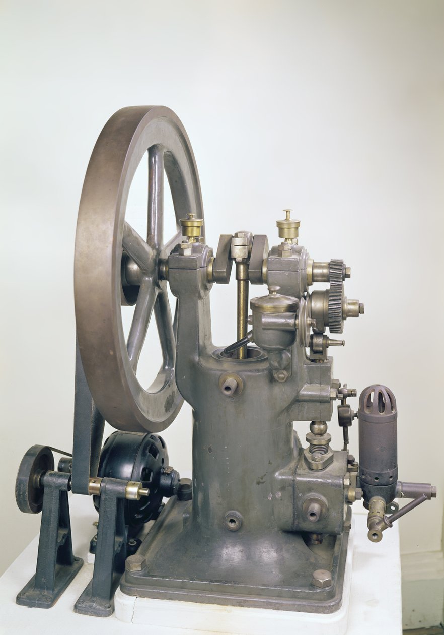 Belső égésű motor, 1876 (vegyes közeg) alkotó: Nikolaus Otto