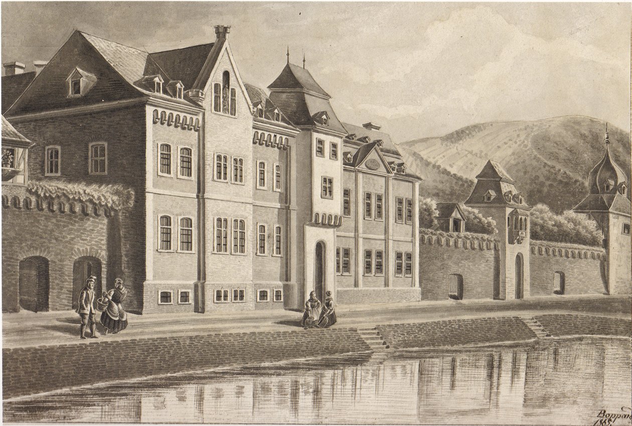 Árvaház és Szentlélek Kórház Boppardban 1865 -ben alkotó: Nikolaus Schlad