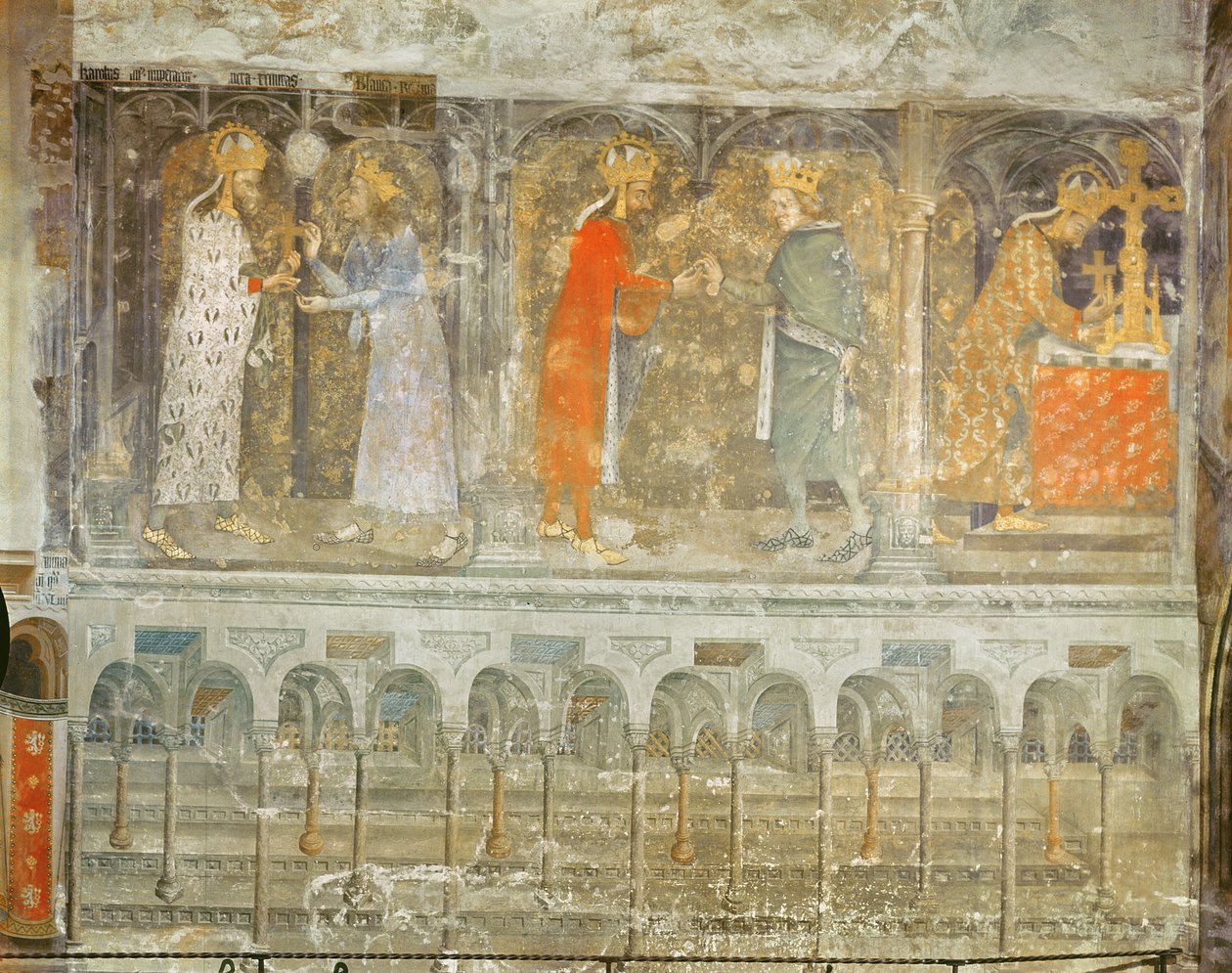 IV. Károly (1316-78) Szent-római császár tövist kapott Krisztus koronájáról Jean II (1319-64) Le Bontól, a Szűzanya kápolnából, 1357 körül (lásd még: 204541 és 397961) alkotó: Nikolaus Wurmser
