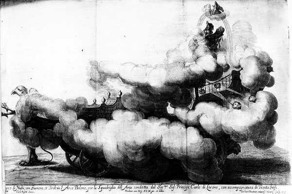 Griffek által rajzolt és Carlo di Loreno által vezetett hintó, amelyet Gerard Bouttats metszett (sz. 1630) alkotó: Nikolaus van Hoy