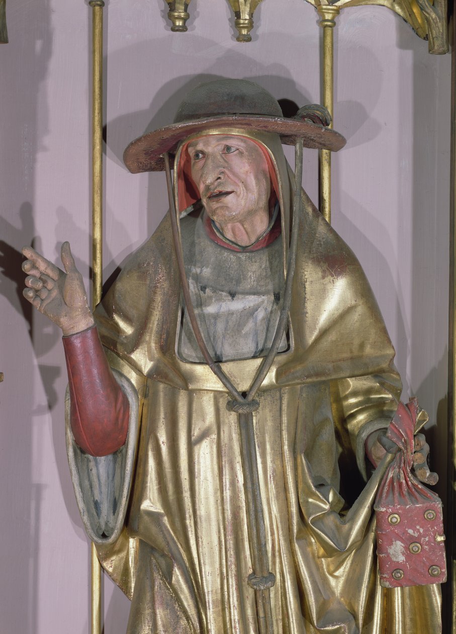 Az Isenheim-oltárkép, Szent Jeromos, Szent Jeromos részlete, 1490 körüli festmény fára alkotó: Nikolaus Hagenauer