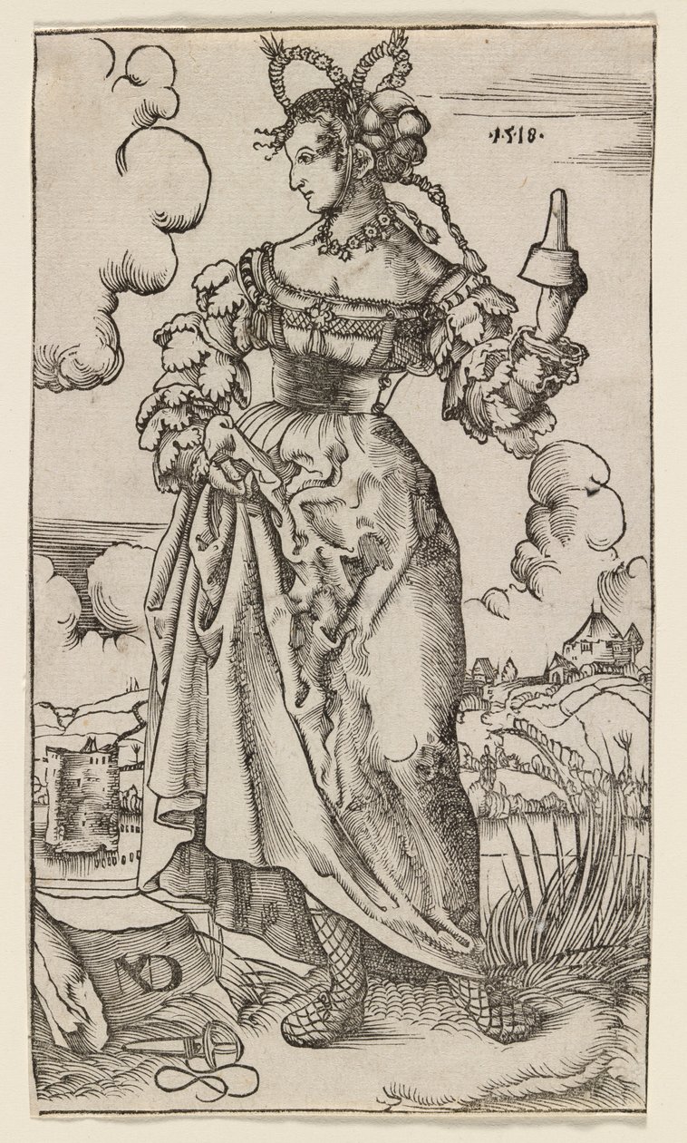 A bölcs és bolond szüzek: Az ötödik bolond szűz, 1518. alkotó: Nikolaus Manuel Deutsch