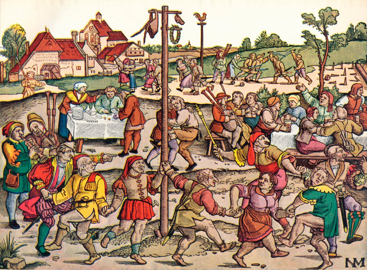 „Villagers Celebration”, 1530, 1949 alkotó: Nikolaus Meldemann