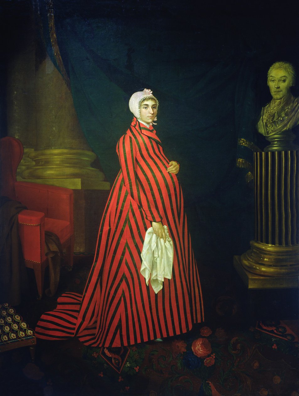 Praskovya Zemchugova színésznő és énekesnő, más néven Seremetyeva grófnő portréja, 1803 alkotó: Nikolay Ivanovich Argunov