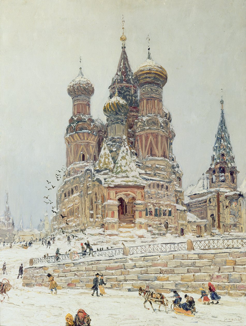 Szent Bazil-székesegyház, Vörös tér, Moszkva, 1917 körül alkotó: Nikolay Nikanorovich Dubovskoy