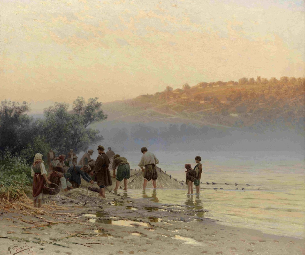 Halász a Dnyeprnél, 1898 alkotó: Nikolay Alexandrovich Sergeyev