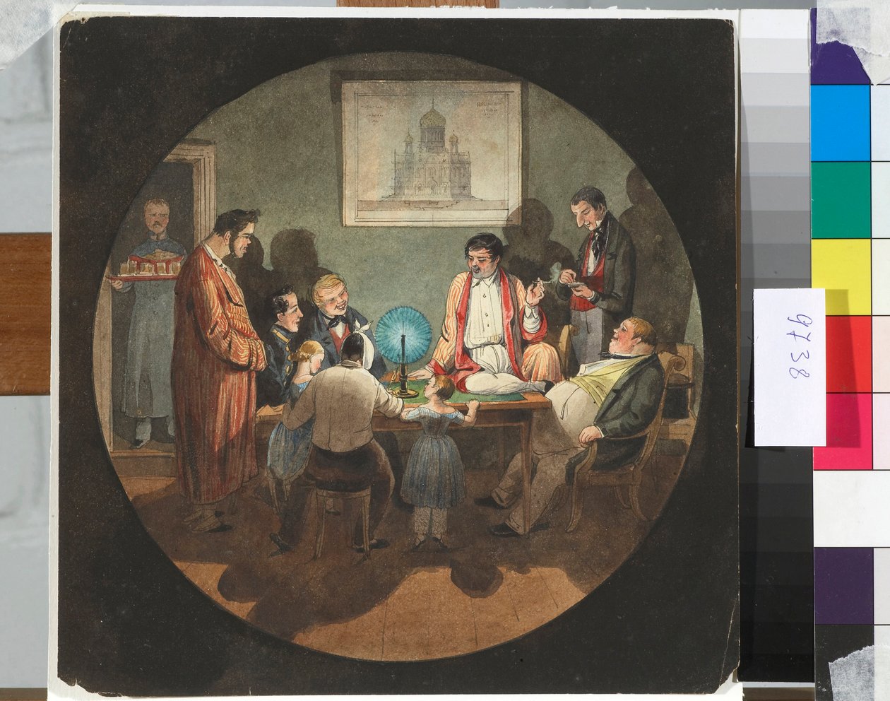 Egy este Constantin Thon (Ton) építésszel (1794-1881) – Nicolas Benois (1813-1898) munkája alkotó: Nikolay Benois