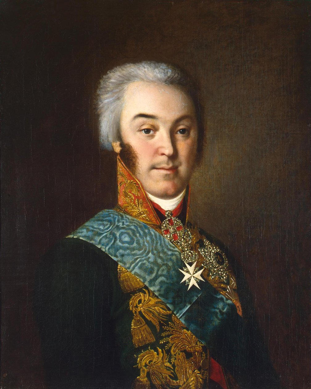 Nyikolaj Petrovics Seremejev gróf portréja 1751-1809, 1800-as évek alkotó: Nikolay Ivanovich Argunov