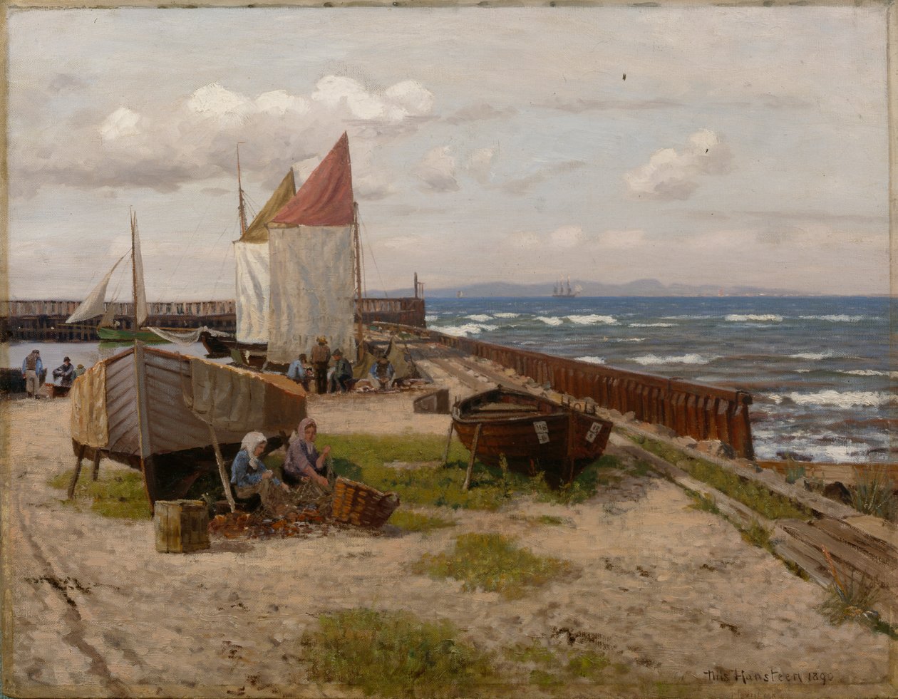 A parton alkotó: Nils Hansteen