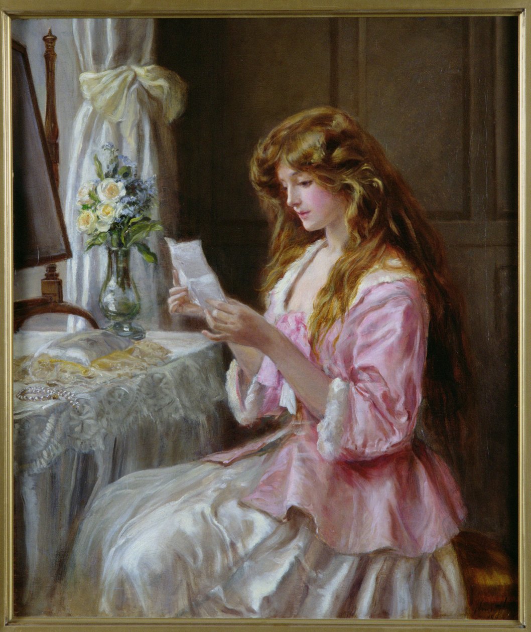 A szerelmes levél, 1904 alkotó: Nina Hardy