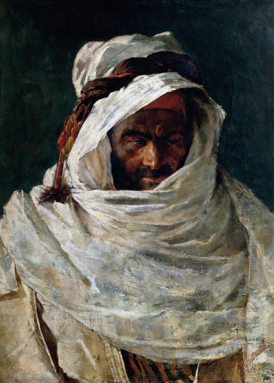 Az Arab vezetője, Nino Carnevali festménye (1849-1912 után) alkotó: Nino Carnevali