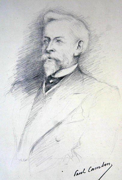 Paul Cambon, illusztráció az "Entente Cordiale"-ról szóló könyvből. alkotó: Noel Dorville
