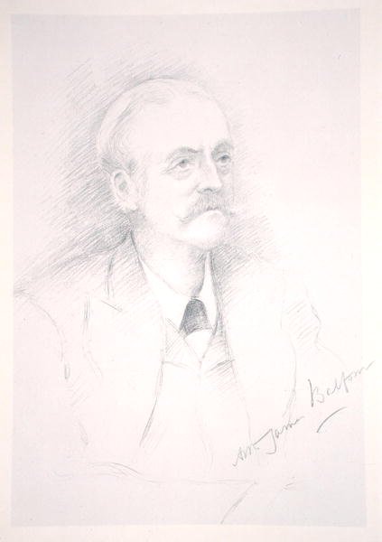 Sir Arthur James Balfour (1848-1930) portréja az Entente Cordiale egyik albumáról alkotó: Noel Dorville