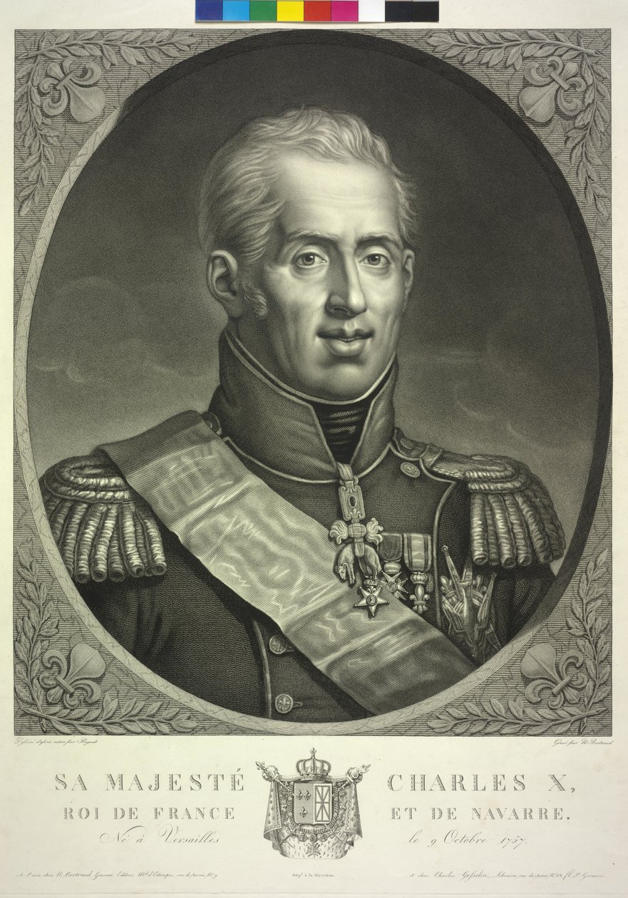 X. Károly francia király alkotó: Noel Francois Bertrand
