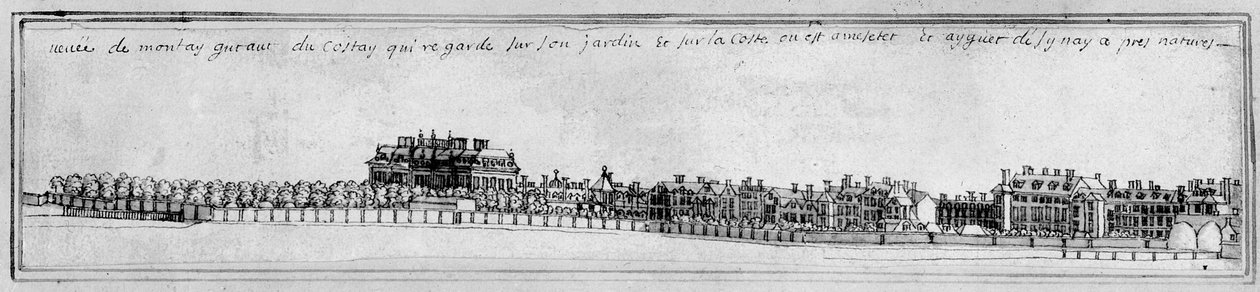 Montagu-ház, 1700 körül (toll és tinta) alkotó: Noel Gasselin