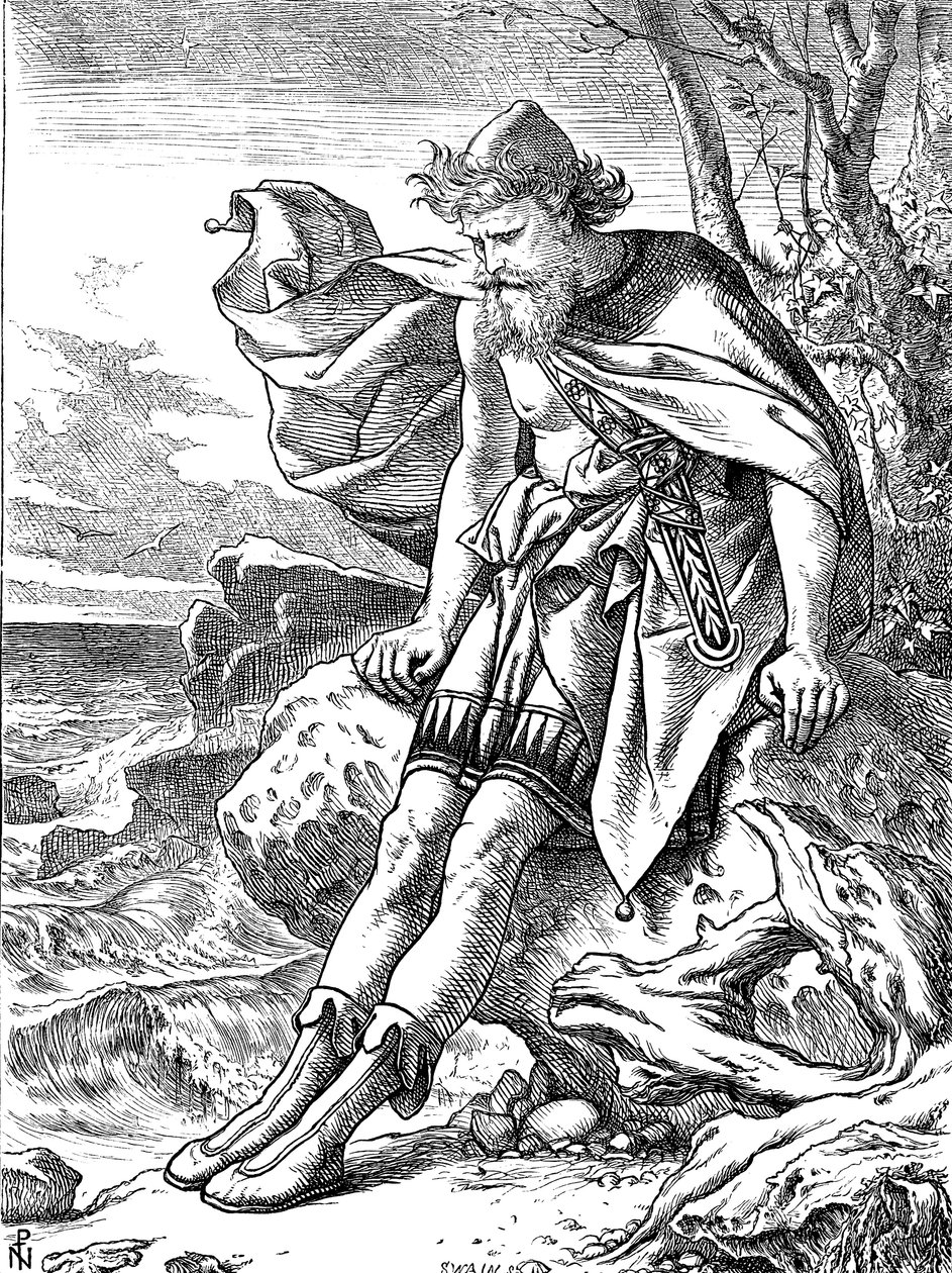 Ulysses Ogygián, 1864 alkotó: Noel Paton