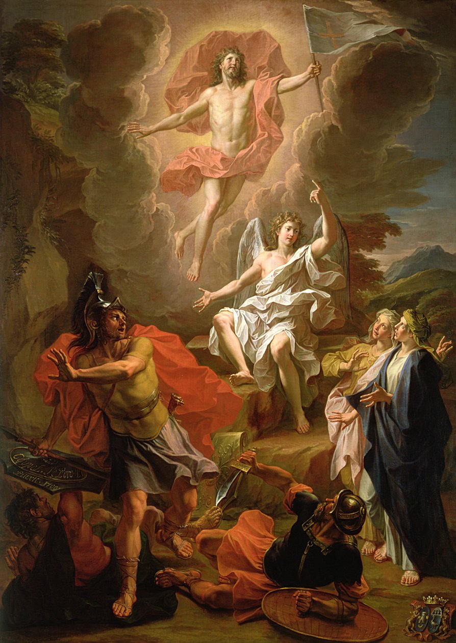Krisztus feltámadása, 1700 alkotó: Noël Coypel