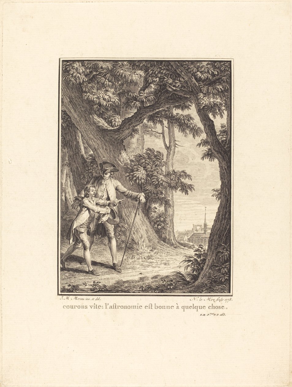 Fussunk gyorsan: a csillagászat jó valamire alkotó: Noël Le Mire after Jean Michel Moreau