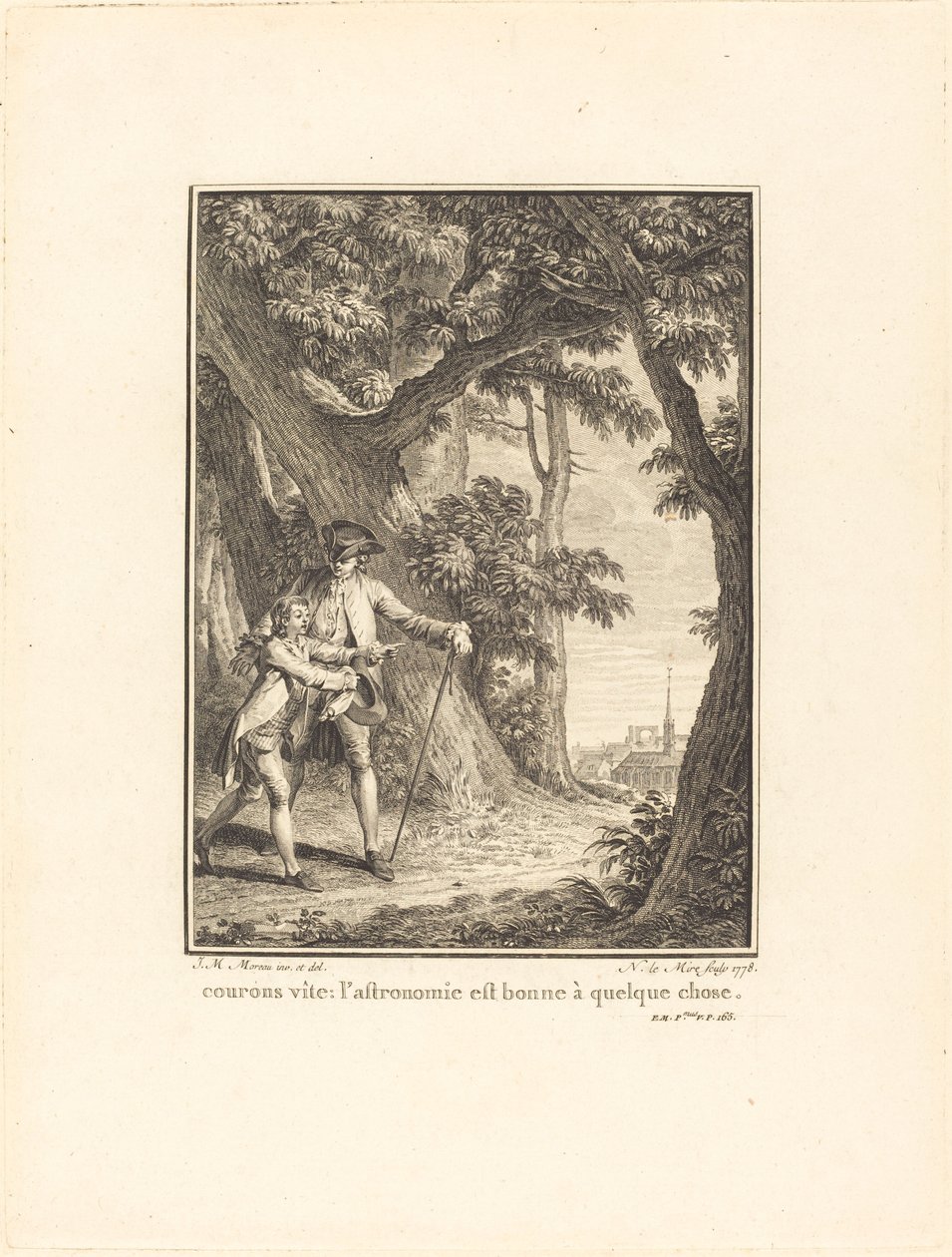 Fussunk gyorsan: a csillagászat jó valamire alkotó: Noël Le Mire after Jean Michel Moreau