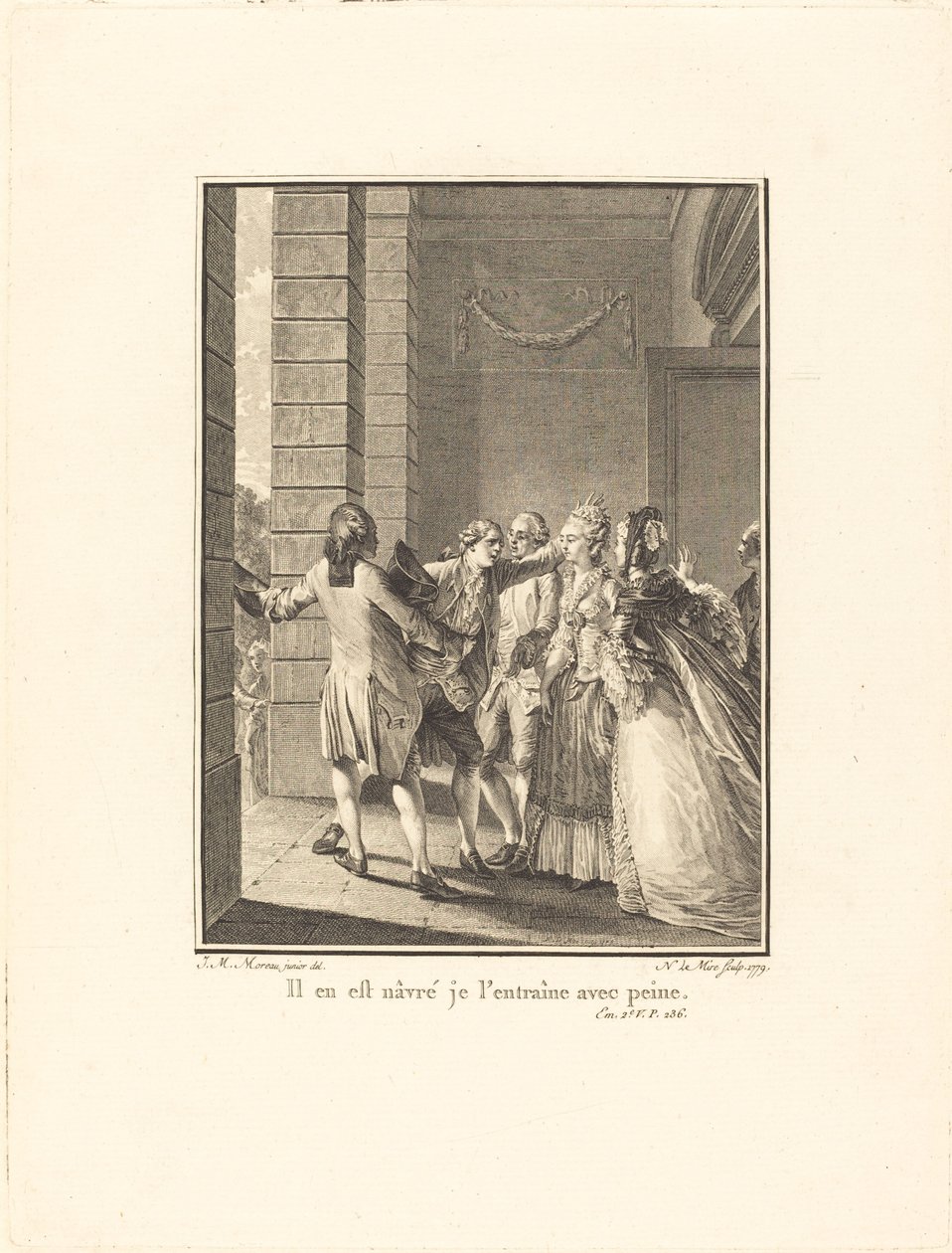 Sajnálom, nehezen edzem alkotó: Noël Le Mire after Jean Michel Moreau