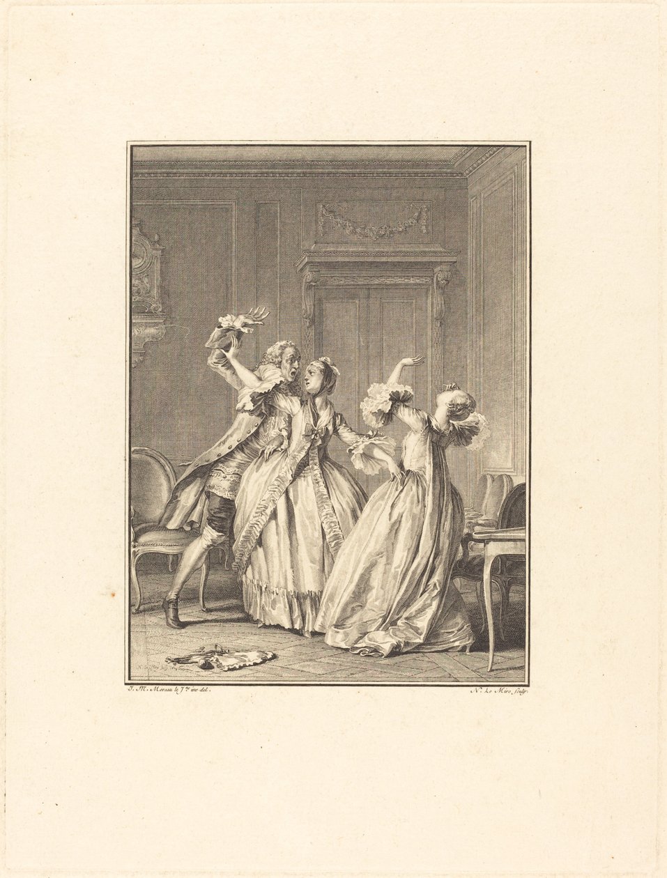 A Bellows alkotó: Noël Le Mire after Jean Michel Moreau