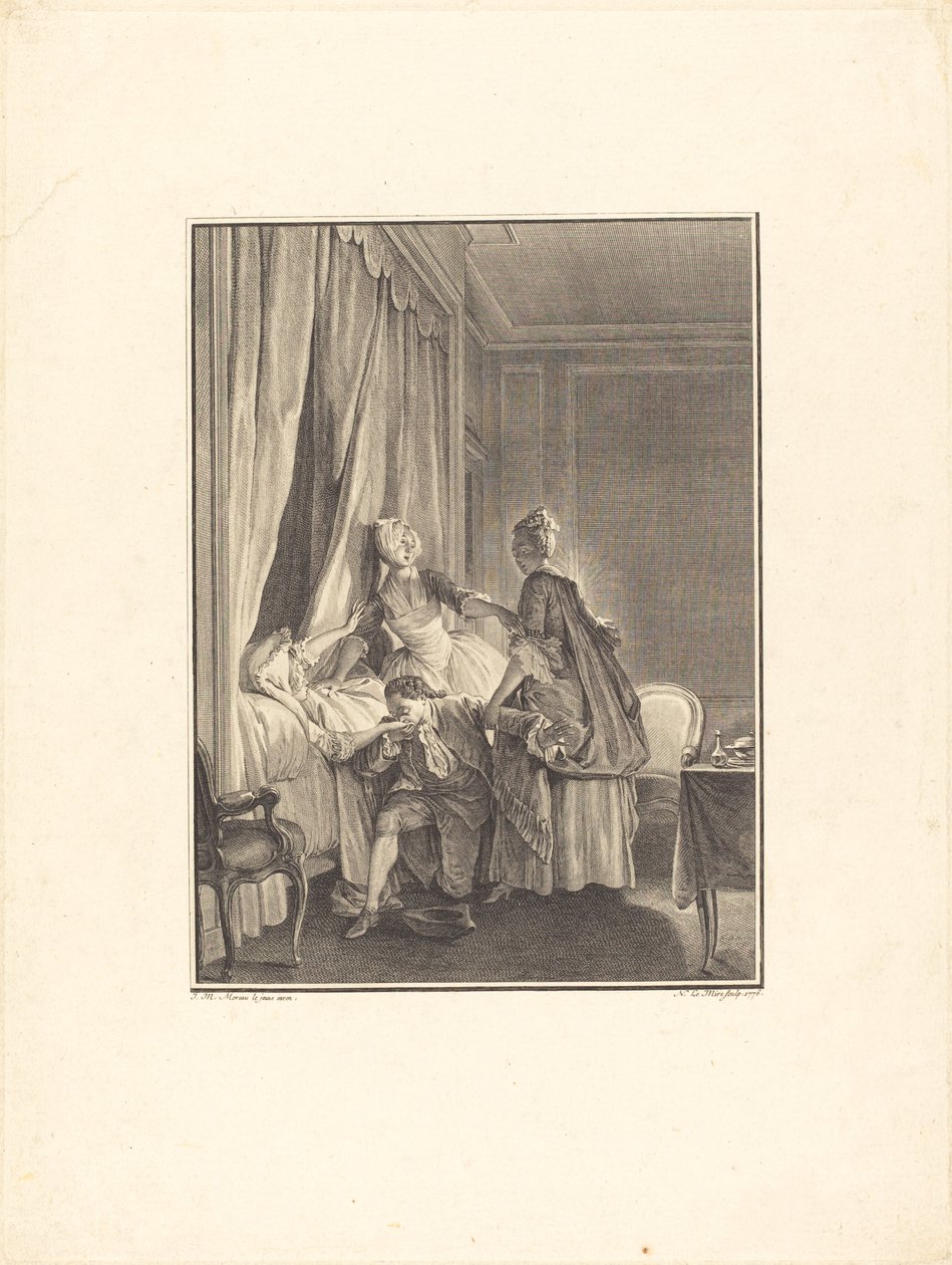 A szerelem beoltása alkotó: Noël Le Mire after Jean Michel Moreau