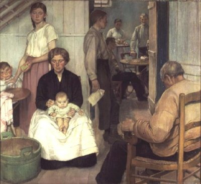 The Back Parlour, Cafe Loos, Etaples alkotó: Nora Lucy Mowbray Cundell