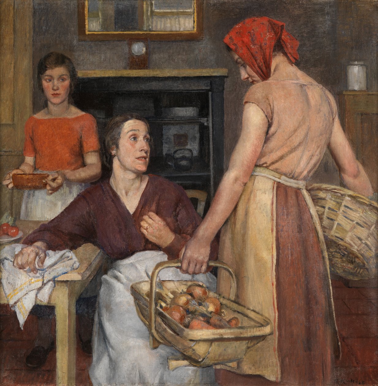 A konyha (olaj, vászon) alkotó: Nora Lucy Mowbray Cundell