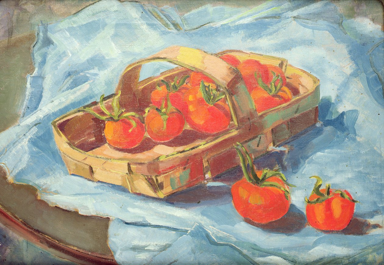 Paradicsomkosár, 1936 körül (olaj, vászon) alkotó: Nora Summers