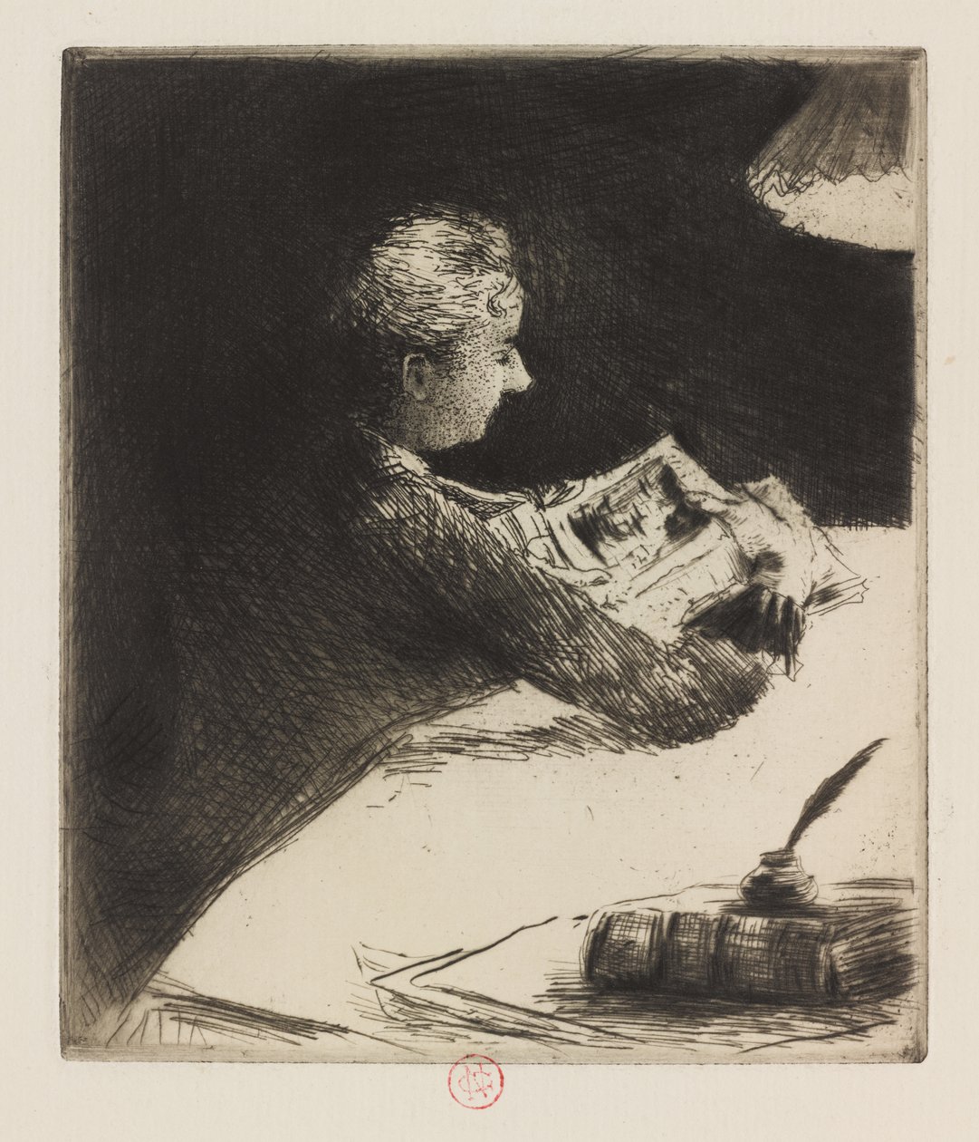 Éjszakai olvasás, 1864-94 alkotó: Norbert Goeneutte