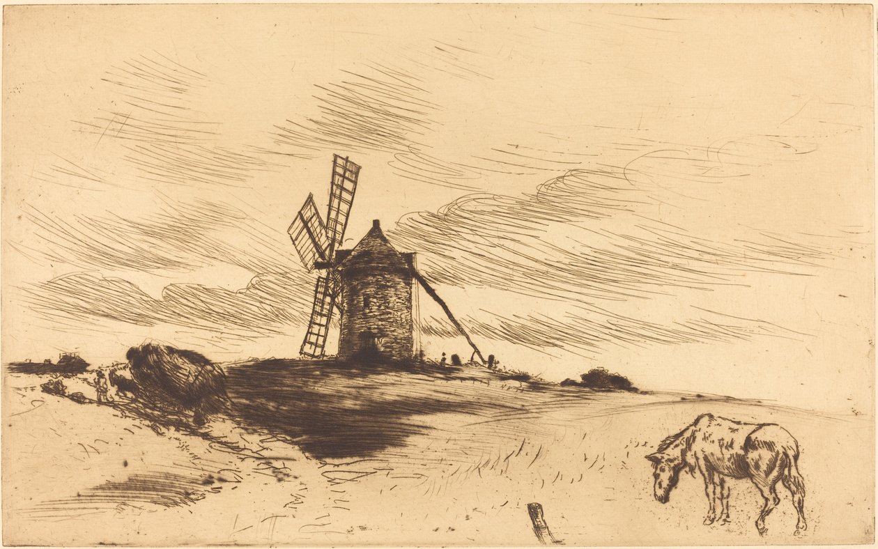 A malom Saint Jacutban alkotó: Norbert Goeneutte