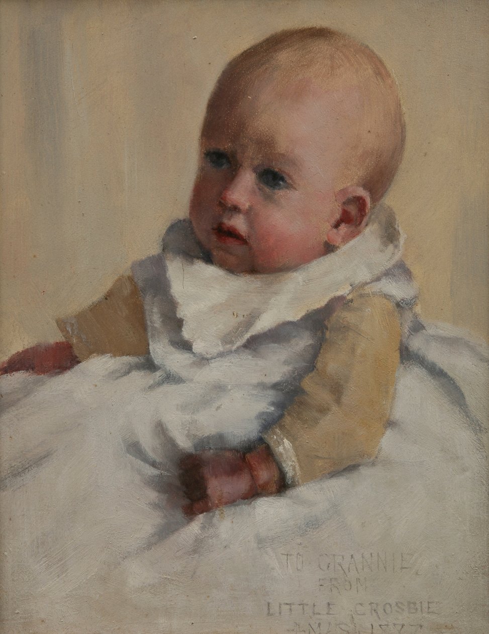 Crosbie kisbabaként, 1887 alkotó: Norman Garstin