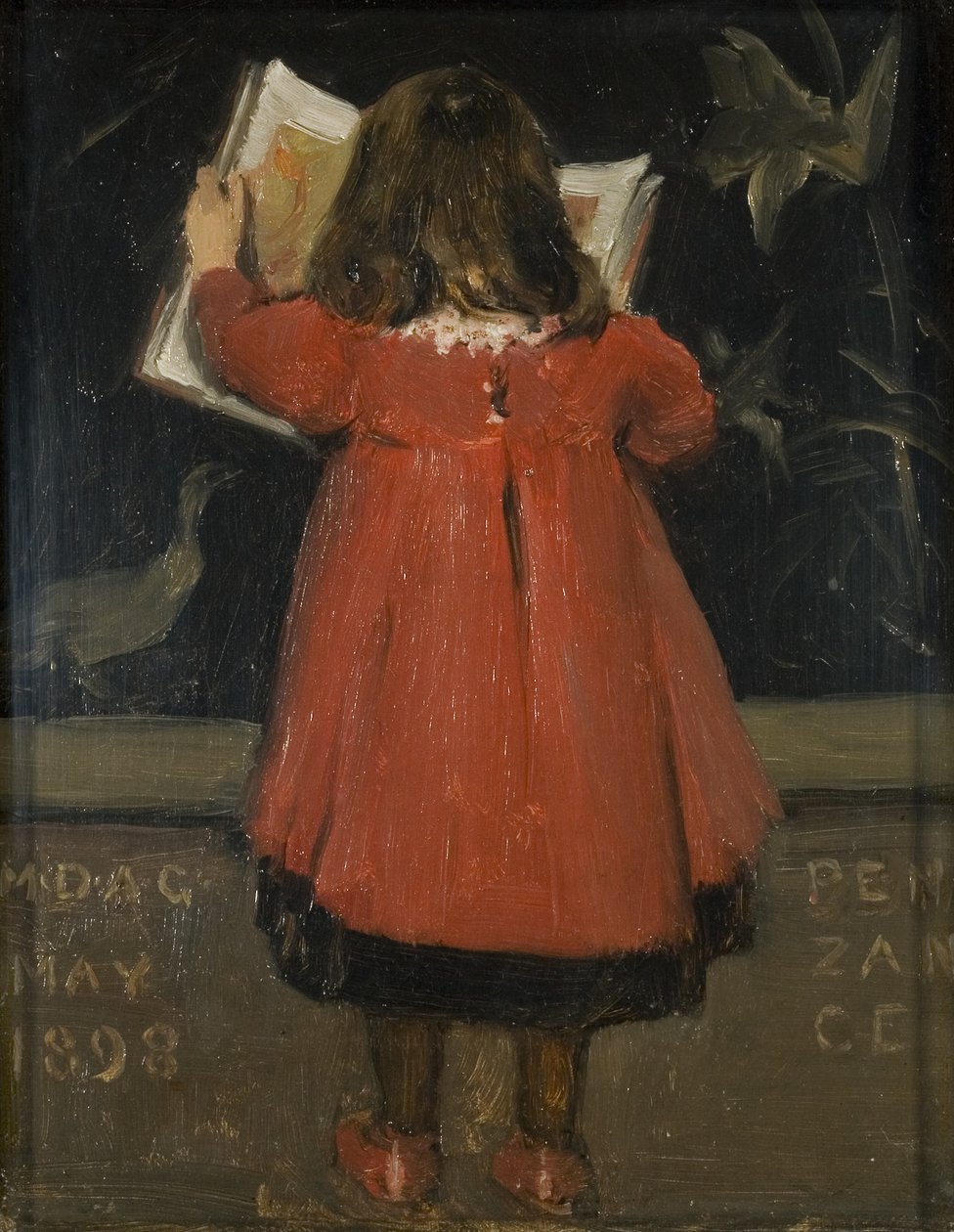 A művész lányának, Alethea Garstinnak portréja alkotó: Norman Garstin
