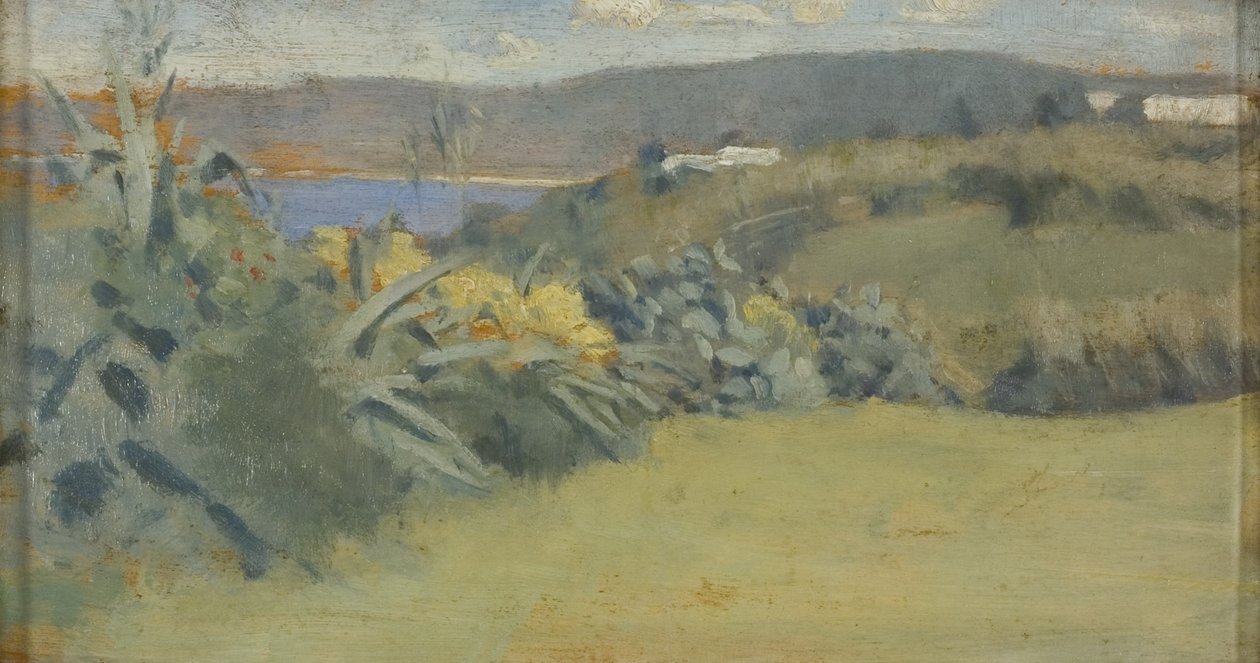 Tanger táj, 1885 körül (olaj, panel) alkotó: Norman Garstin