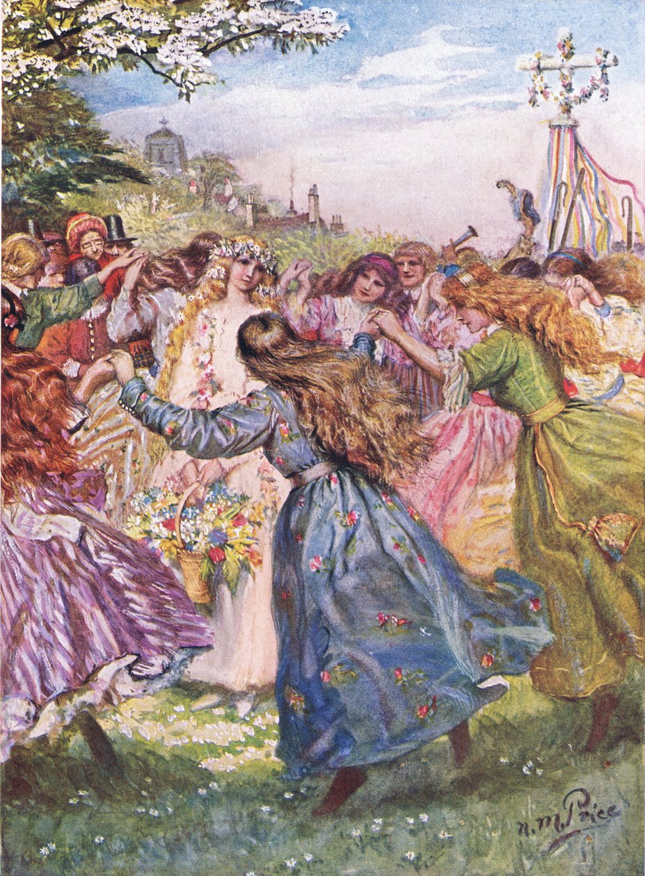 Május királynője leszek, anya, illusztráció a "The Children