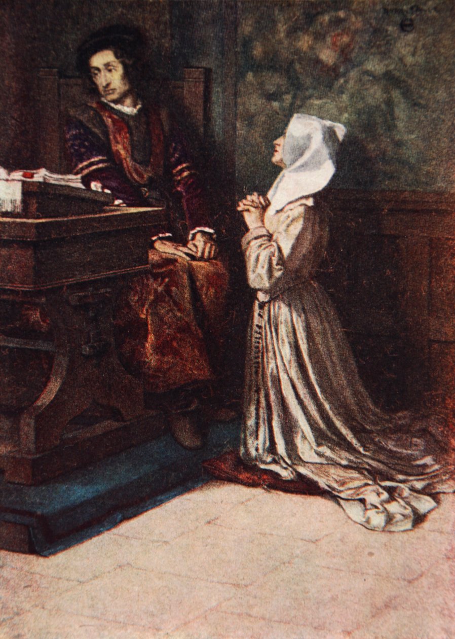 Isabel könyörgése, Mérték a mértékért, II. felvonás 2. jelenet, illusztráció Charles és Mary Lamb „Tales from Shakespeare” című művéből alkotó: Norman Mills (after) Price