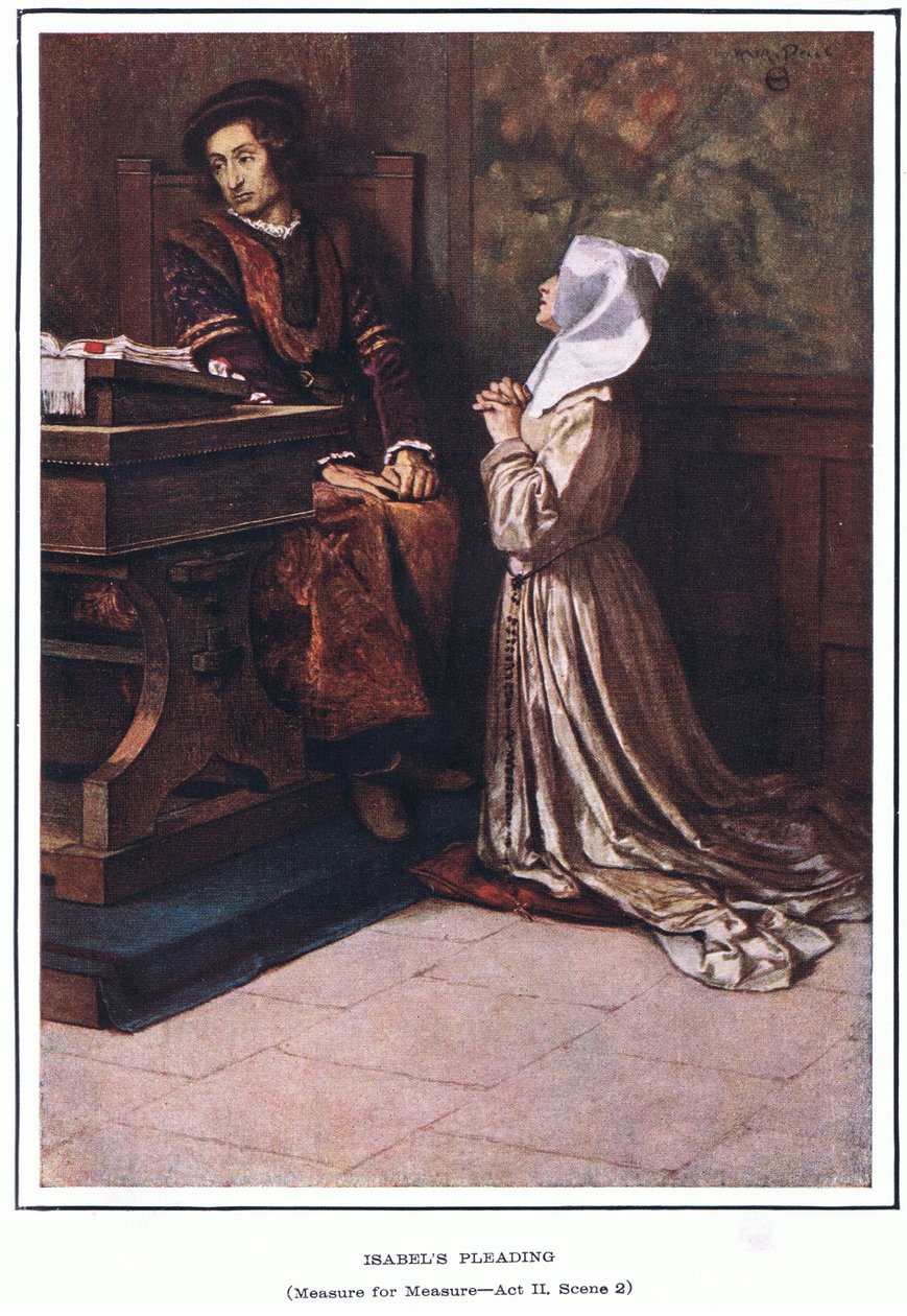 Isobel könyörgése (Mérés a mértékért) alkotó: Norman Mills Price